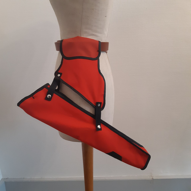 Carquois de type « salle » ambidextre, en toile de coton (possibilité végan)