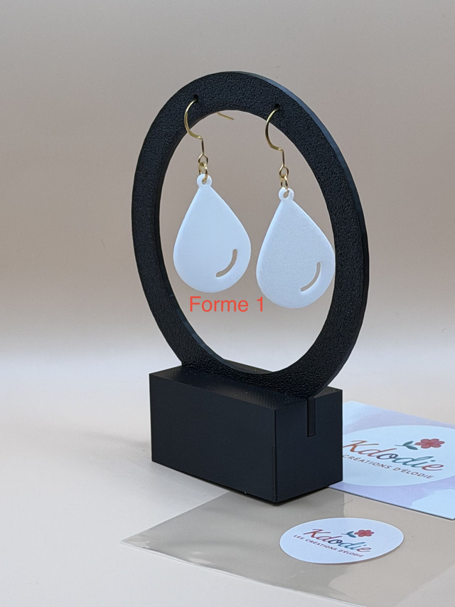 Boucles d'oreilles Géométrique - Losange -Triangle - Goutte - Mandala-  Attaches Crochet inox et couleur dorée