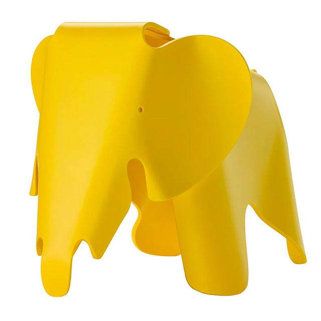 Vitra Eames Elephant Small en Polypropylène jaune (DA)
