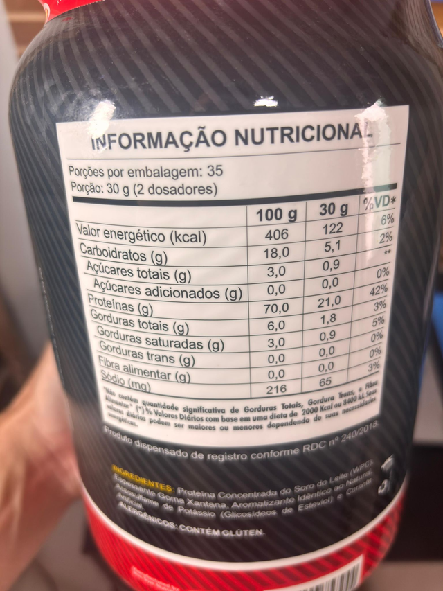 100% Whey (1.050kg) - Pro Size Nutrition