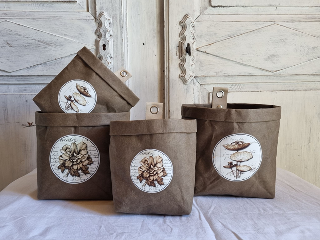 Vide poche brun café