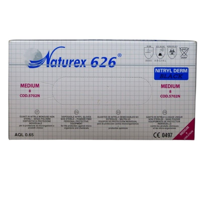 Gants nitrile non poudrés - (carton de 10 boîtes)