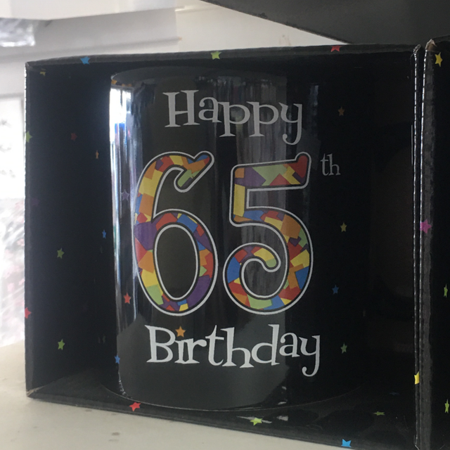 Big 65th Birthday Cups