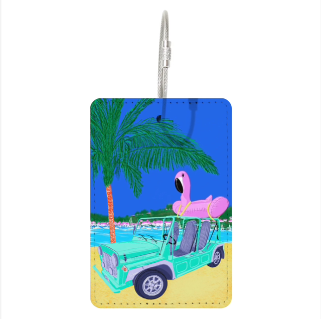 Luggage Tag Flamingo Mood
