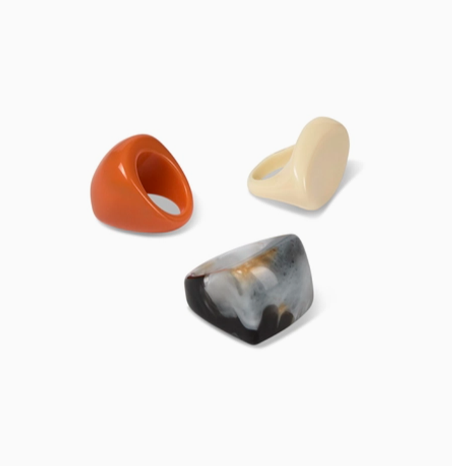 CHALK TRIO Shoreham rings bold