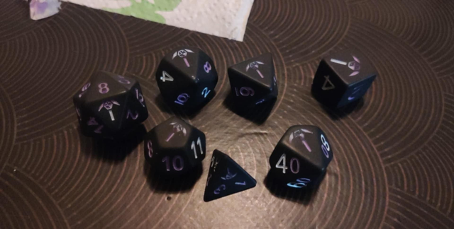 Set de dés à peindre 