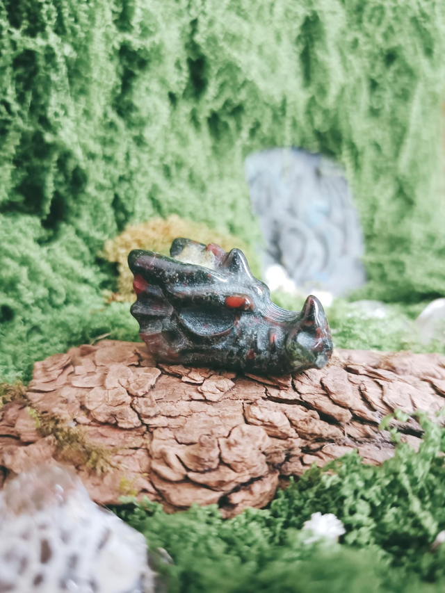 TÊTE DE DRAGON - JASPE SANG DE DRAGON