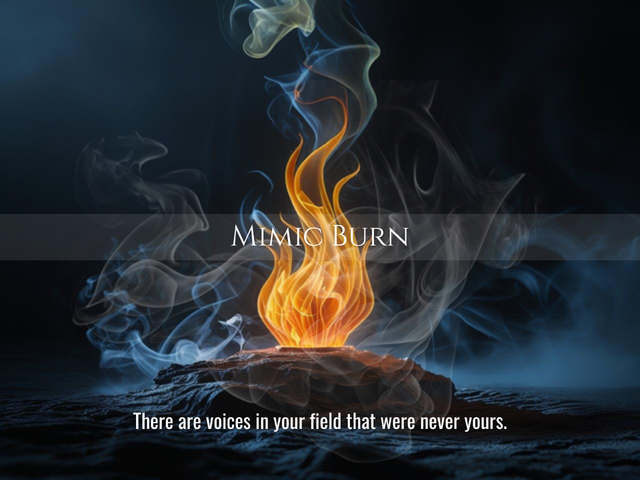 Mimic Burn | Energy Clearing to Remove False Voices, Negative Patterns &amp; Corded Influence | Same Day Delivery