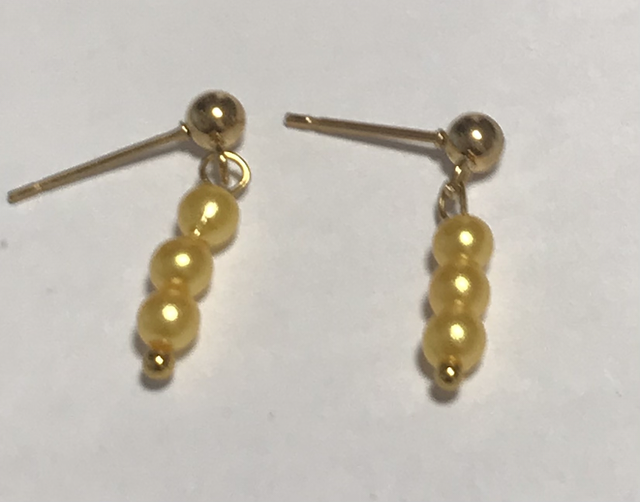 Yellow Dangling Earrings- YDE10