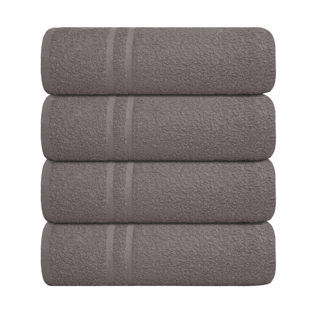 Luxury Soft Cotton Chevron Bath Sheet Grey Size. 80cm x 140cm