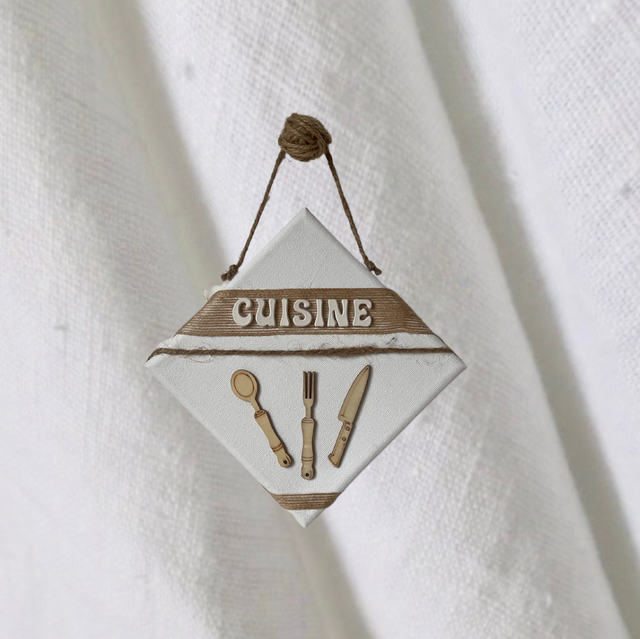 Plaque de porte cuisine 