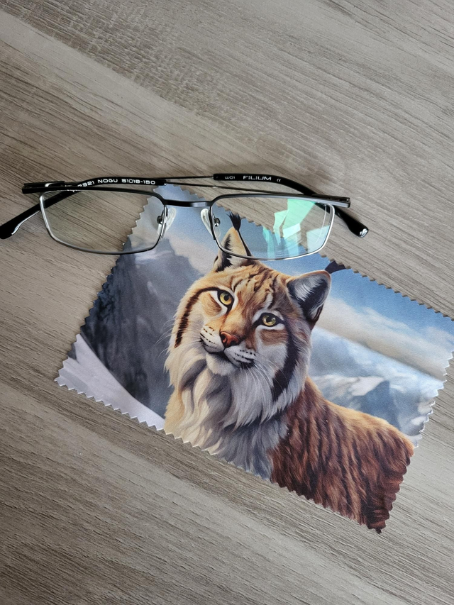 Essuie lunettes lynx 