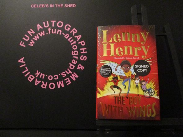 Lenny Henry 'The Boy With Wings' Authentic Autographed Hardback Book