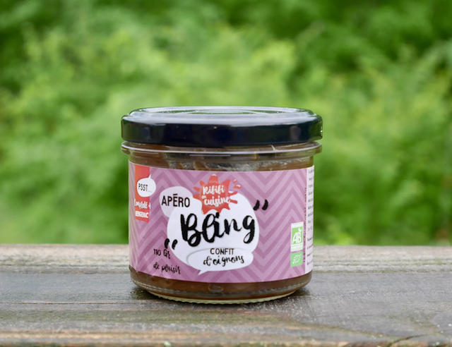  Confit d&#039;oignons Bio au vinaigre balsamique - 110 g