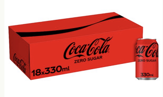 Coke Zero 18x 330ml pack