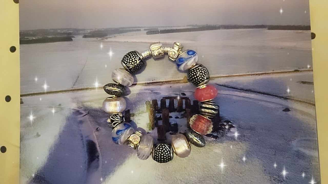 Bracelet &quot;Lanterne &quot; verre de murano 