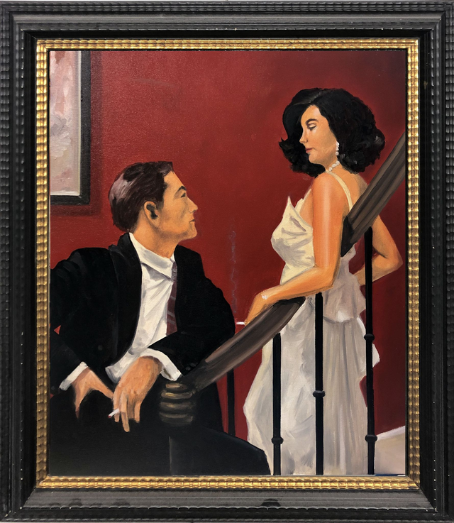 Copia da Jack Vettriano olio su tela 35 x 50 cm. (Daniele Poltronieri)