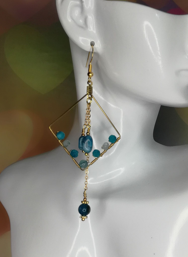 Boucles d'oreille apatite