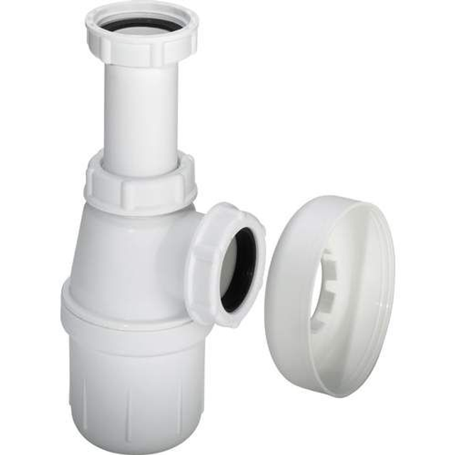 Viega bekersifon 5/4&quot;x5/4&quot; wit met rozet zonder muurbuis model 5725.0