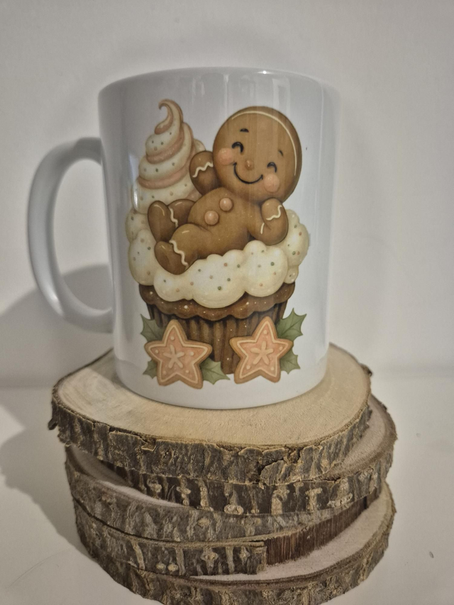 Mug Noël &quot; pain d&#039;épice étoilé &quot;
