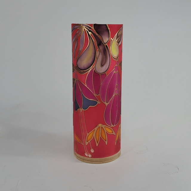 Dusky Hedgerow silk table lamp