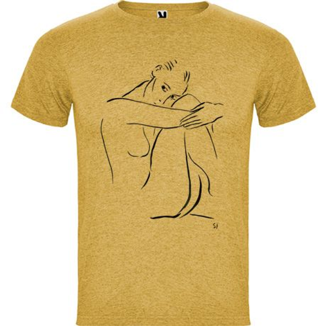 Camiseta Unisex Fox Sentada mirando