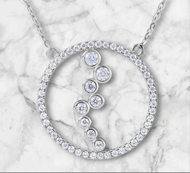Beautiful Design AA CZ Necklace.