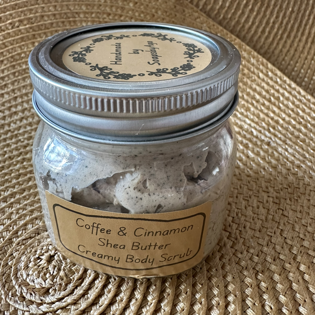 Shea Butter Creamy Coffee &amp; Cinnamon Whipping Body Scrub 