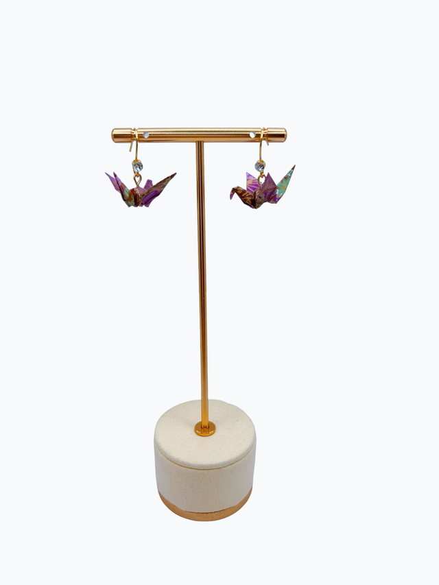 Origami Crane Earrings