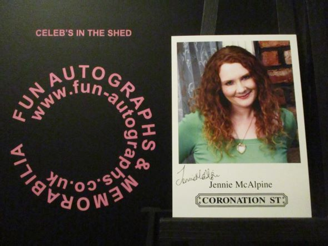 Jennie McAlpine (Fizz Brown) Original Coronation Street Pre-Print Cast Card (SEE PIC)