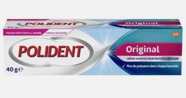 Crème fixative Pour Appareil Dentaire Original Menthe POLIDENT