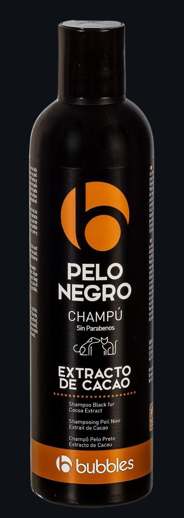 Bubbles® Hundeshampoo "Pelo negro" mit Kakao-Extrakt für dunkles Fell