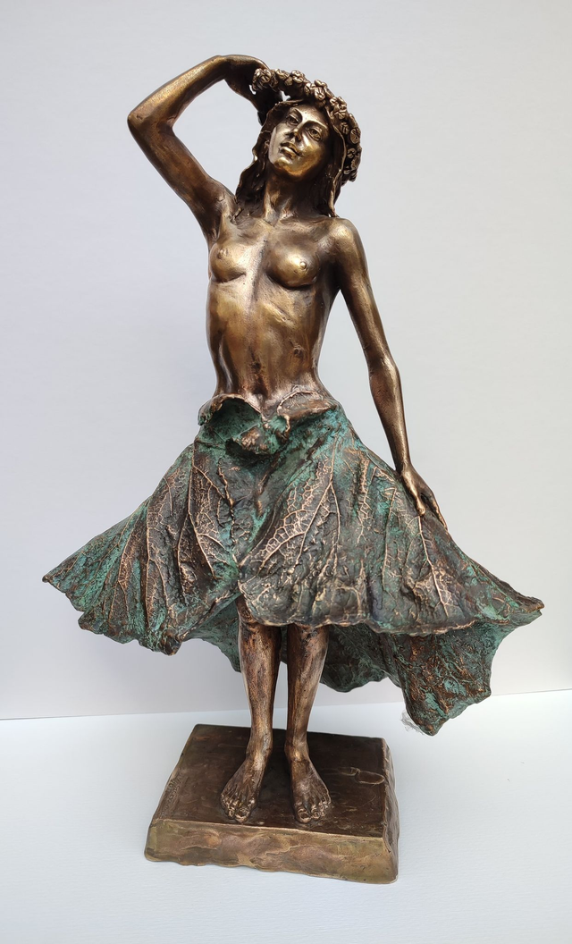 Wianek, 45x30x22 brąz unikat