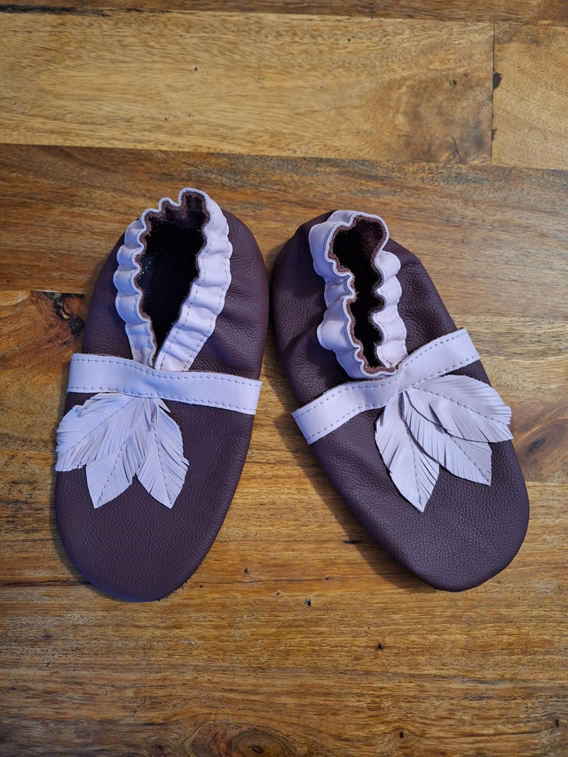 Chaussons cuir adulte p.38