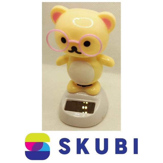 Solární dekorace s pohybem Medvídek s brýlemi