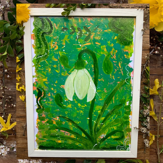 Mix Média « Perce-Neige »