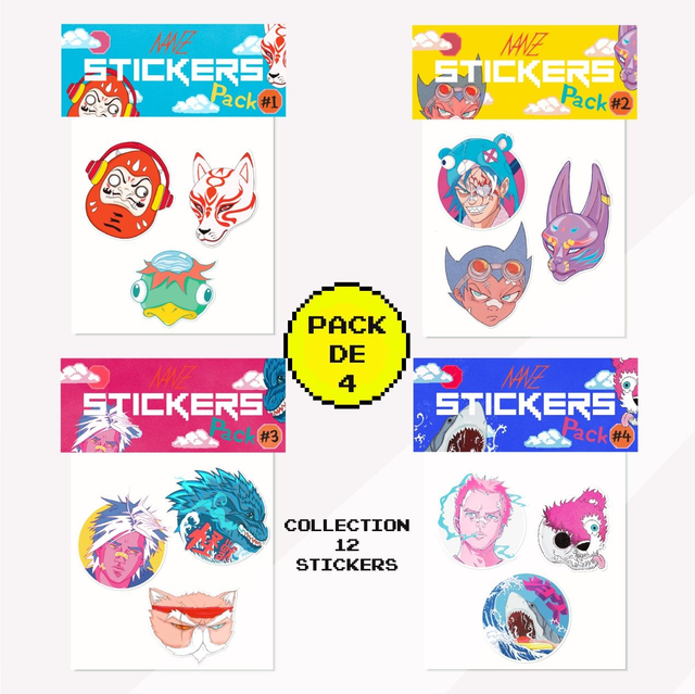 STICKERS PACK X4