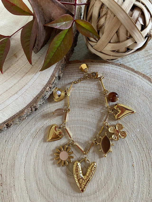 Bracelet breloques Coeur 