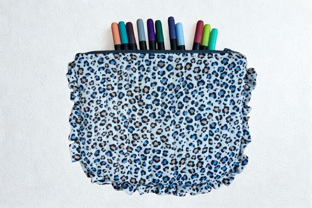 Pochette plate léopard