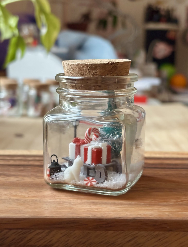 🍃 Mini terrarium verre - Édition hiver