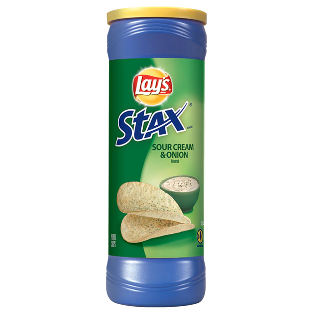 Lay&#039;s Stax Sour Cream &amp; Onion (155g)
