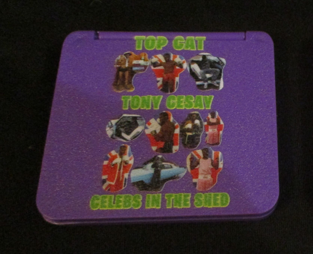 Tony Cesay (Green &amp; Yellow Logo) Ten Photographs On PURPLE Compact Mirror (ABA Champion Boxer) 