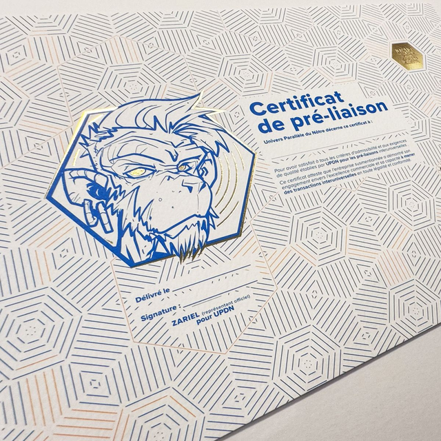 Certification Pré-liaison — UPDN 