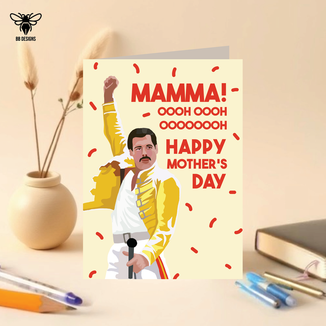 Freddie Mercury - Mother&#039;s Day Card