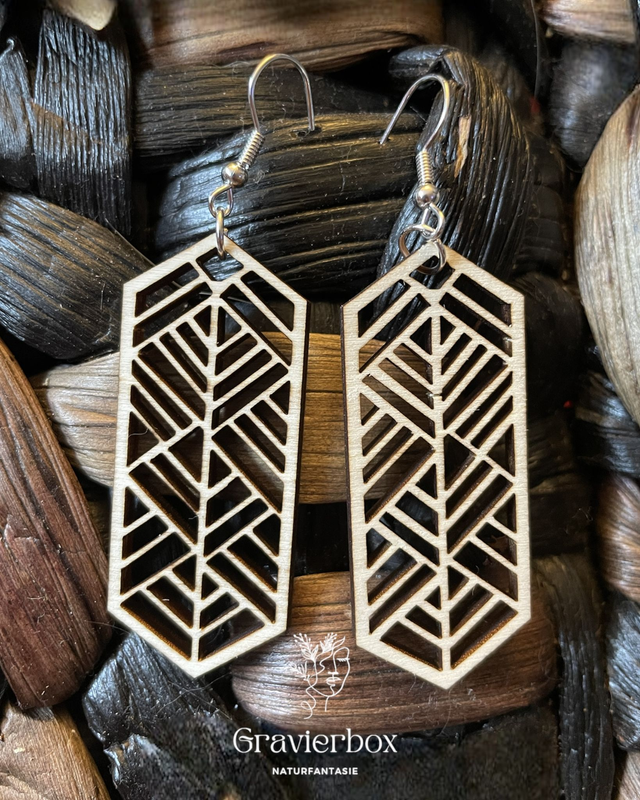 Holzohrringe Naturfantasie #13