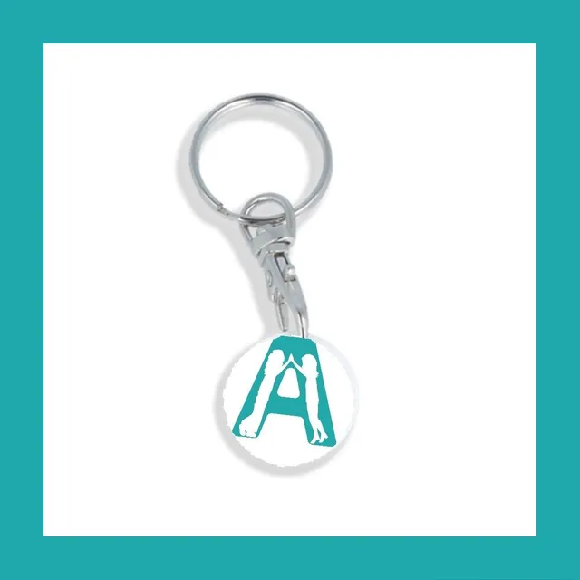 Trolley Coin Keyring