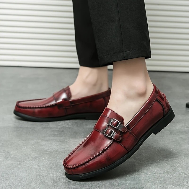 Men's Red Loafers