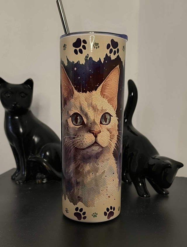 Tumbler "Chat Blanc"