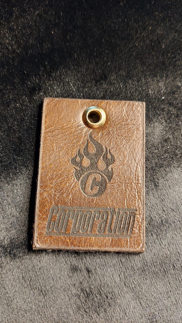 065 / 100 2nd Limited Edition Genuine CORP SOFA Leather Keyring