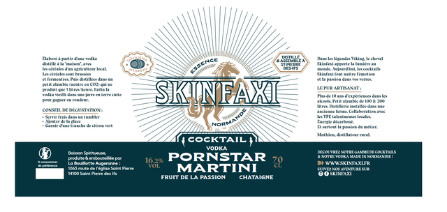 Pornstar Martini 20cl fruit de la passion, chataigne 16,2%